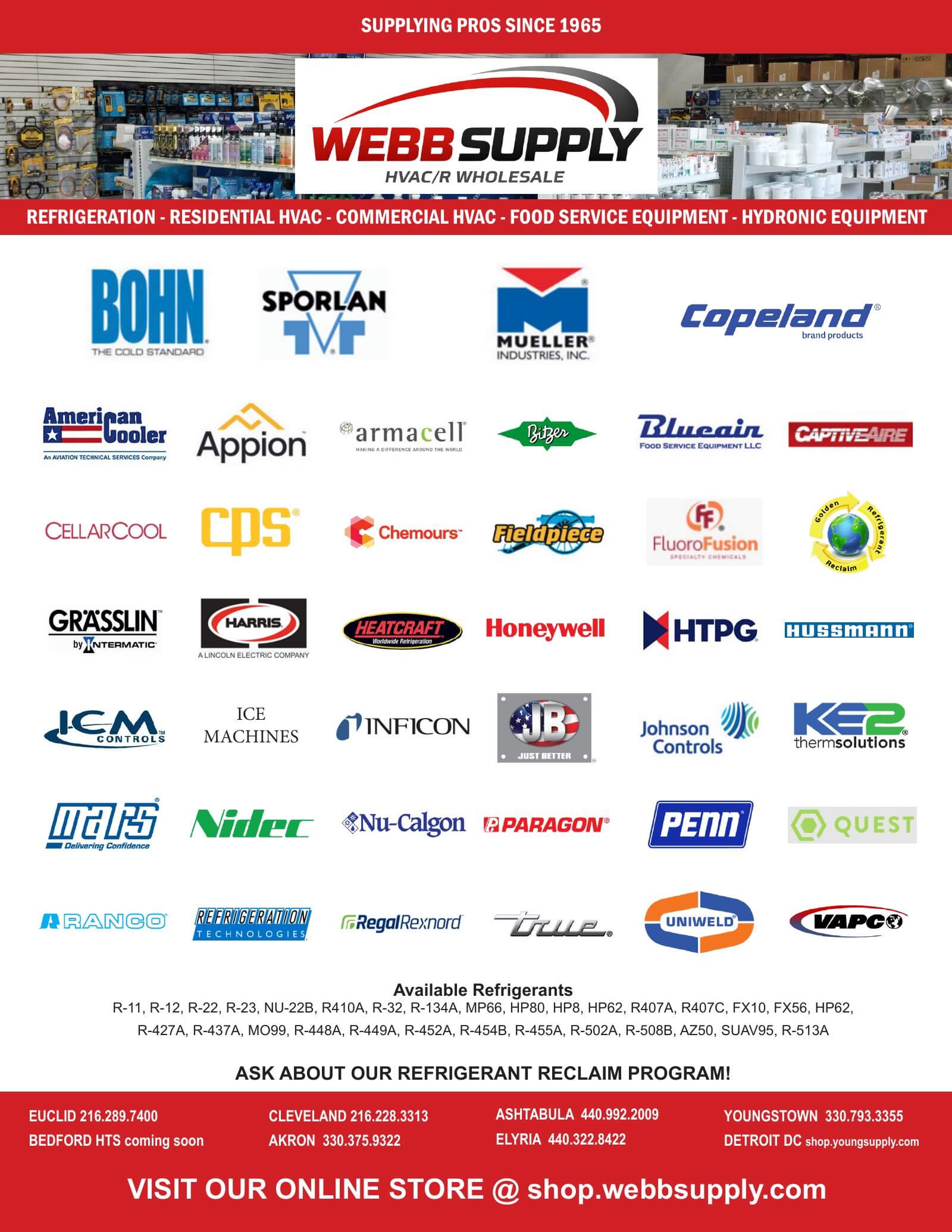Webb Supply - Line Card